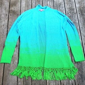 Lily Pulitzer • Tatum Ombre Cardigan Sweater • Gecko Green • XL
